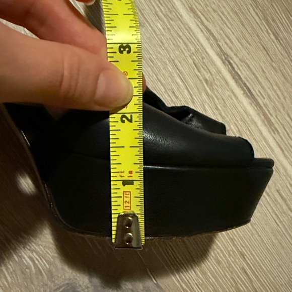 Max & Co black leather chunky heels - Picture 5 of 5